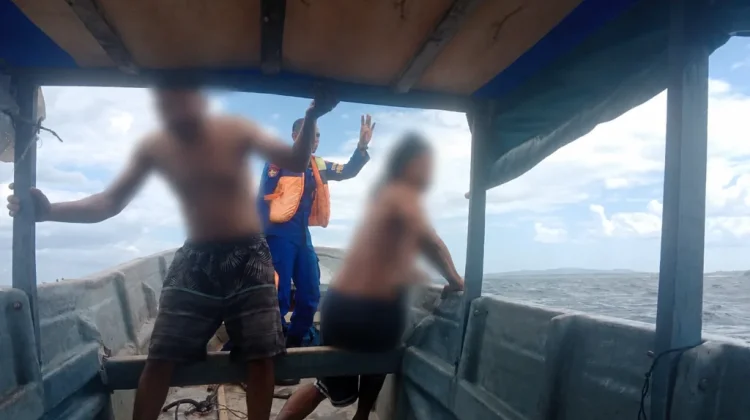 Dua Nelayan Konawe Selatan Selamat usai Perahu Dihantam Ombak