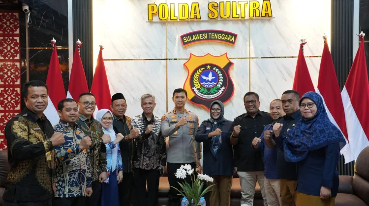 KPU-Bawaslu Sultra Perkuat Sinergi dengan Polda