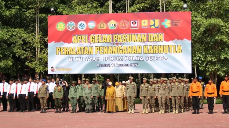 Polda Sultra Siagakan 631 Personel Gabungan Hadapi Ancaman Karhutla
