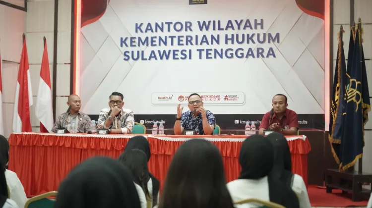 Kakanwil Kemenkum Sultra Beri Arahan kepada 30 Peserta Magang Kemenaker