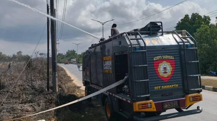SAR Polda Sultra Respons Cepat Tangani Kebakaran Lahan