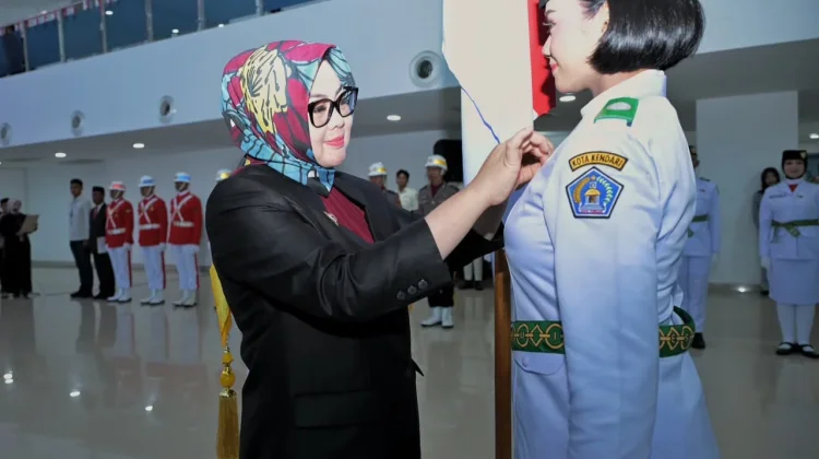 43 Paskibraka Kota Kendari Siap Kibarkan Sang Merah Putih di HUT ke-81 RI
