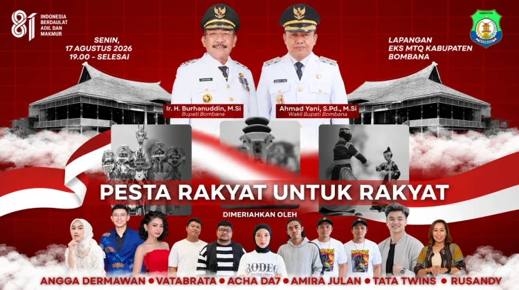 Pesta Rakyat untuk Rakyat Meriahkan HUT ke-81 RI di Bombana