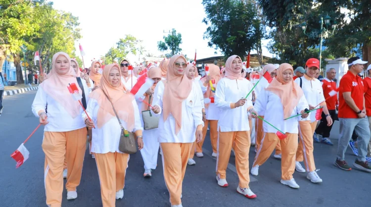 DWP Sultra Gelar Jalan Santai Semarakkan HUT ke-81 RI