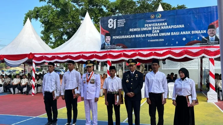 Moment HUT ke-81 RI, Sebanyak 1.943 Warga Binaan Sultra Terima Remisi