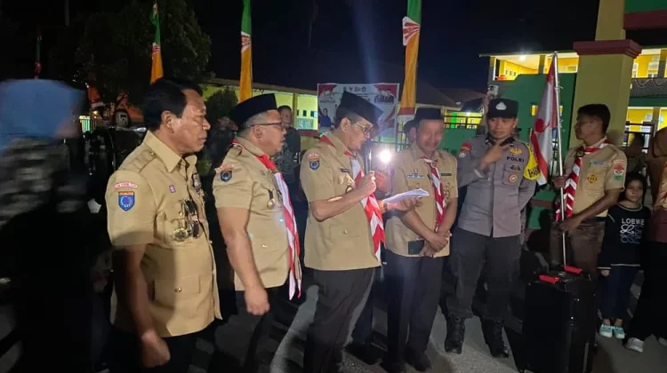 40 Personel Polres Konut Kawal Taptu dan Pawai Obor Kemerdekaan