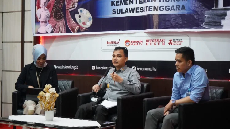 Kemenkum Sultra Buka Akses Pencatatan Hak Cipta Gratis bagi Pelaku Ekonomi