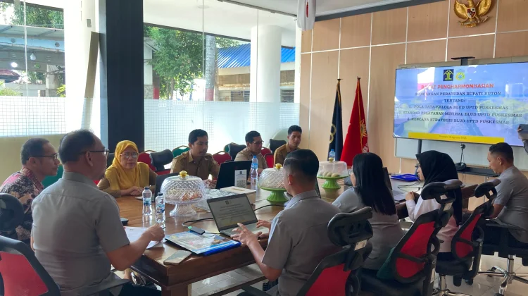 Kemenkum Sultra Harmonisasi Raperbup Buton tentang Tata Kelola BLUD Puskesmas