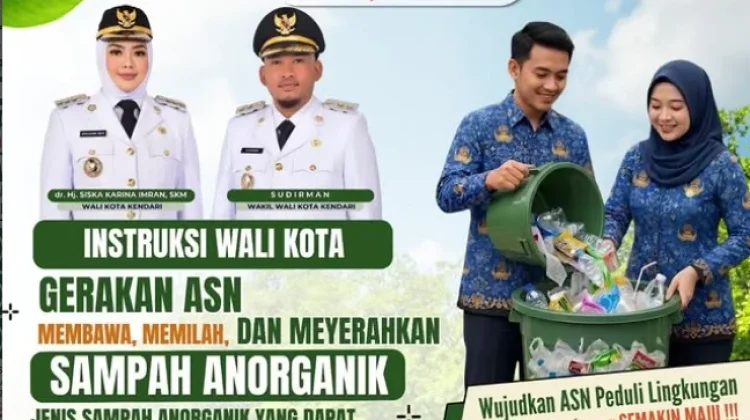 ASN Kendari Wajib Setor 2 Kg Sampah Tiap Bulan