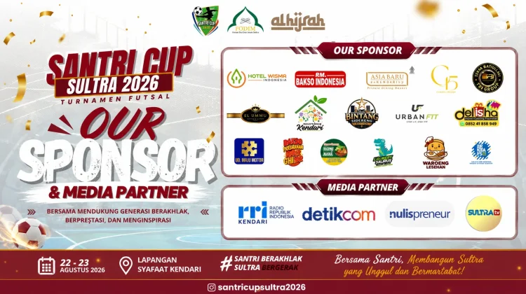 Santri Cup Sultra 2026 Digelar, Dorong Generasi Santri Berakhlak dan Berprestasi