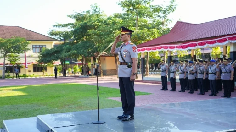 Polda Sultra Gelar Upacara Hari Juang Polri di Lapangan Apel Presisi