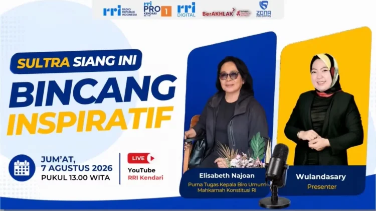 Bincang Inspiratif: Dari Ruang Siaran RRI Kendari menuju Mahkamah Konstitusi
