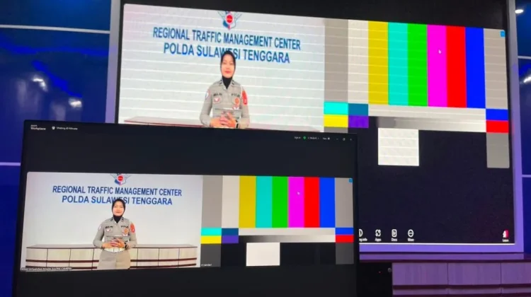 Arus Pagi Kendari Ramai dan Terkendali, Ditlantas Sultra Pantau CCTV