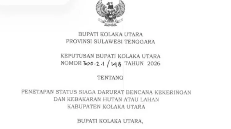 Kolaka Utara Siaga Darurat Kekeringan Selama 90 Hari