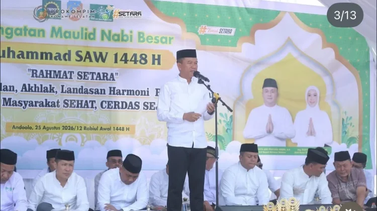 Bupati Konsel: Maulid Nabi Momentum Perkuat Akhlak Bangun Daerah