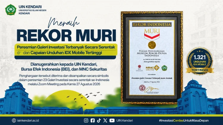 GIS UIN Kendari Raih Rekor MURI Nasional