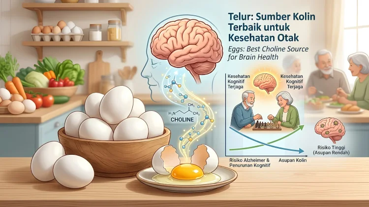 Rutin Makan Telur Dikaitkan Risiko Alzheimer Rendah