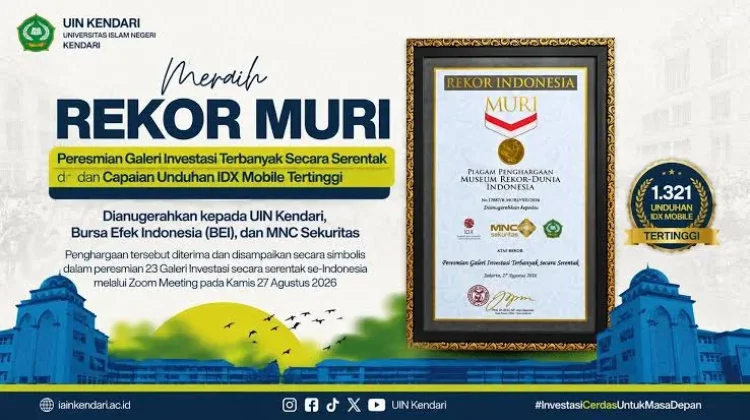GIS UIN Kendari Raih Rekor MURI Unduhan Tertinggi