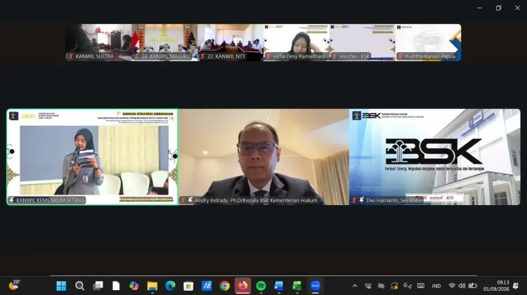 Kemenkum Sultra Ikuti Diskusi Strategi Kebijakan Analisis