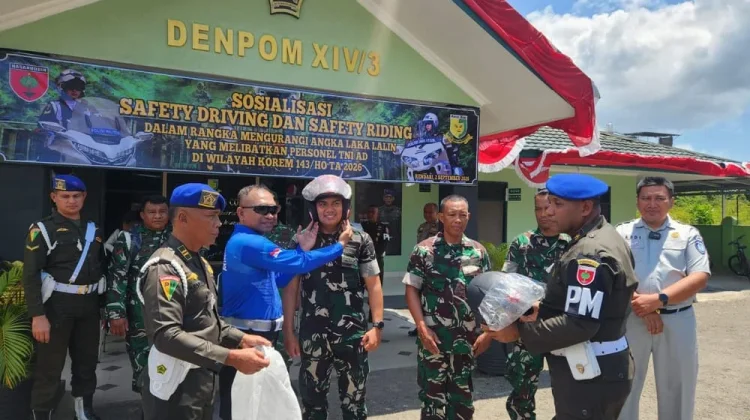 Ditlantas Polda Sultra Latih 51 Personel TNI-AD Safety Riding