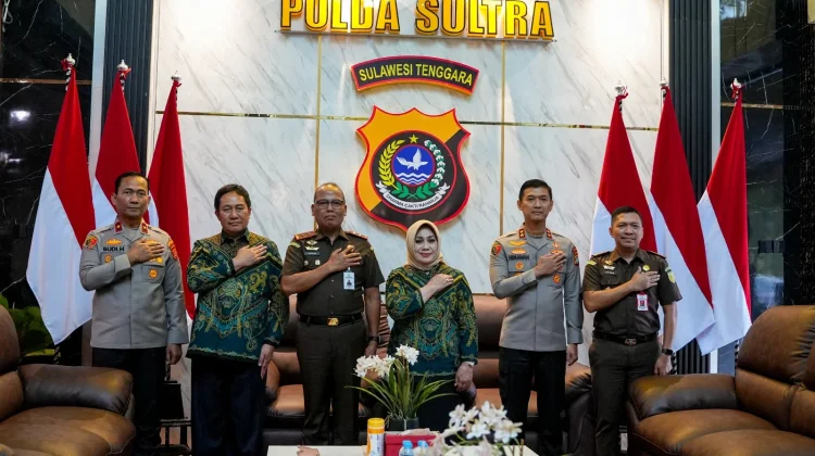 Polda, Kejati dan Pengadilan Tinggi Sultra Perkuat Sinergitas Penegakan Hukum