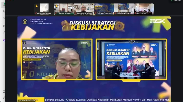 Kemenkum Sultra Ikuti Diskusi Strategi Kebijakan