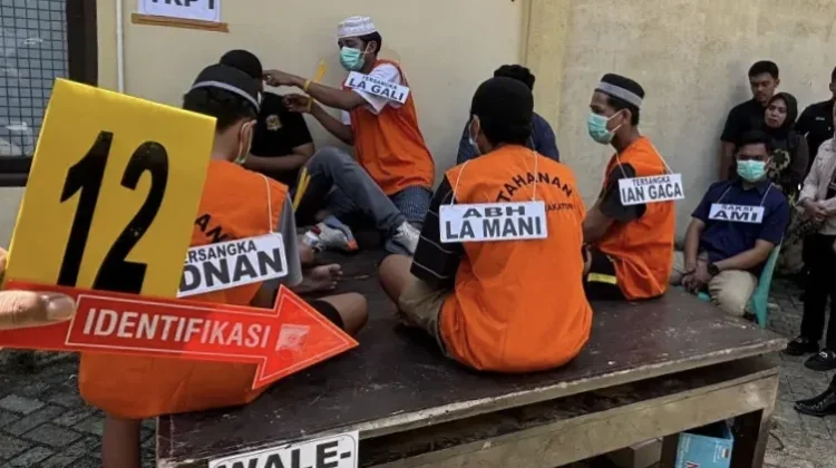 Polres Wakatobi Rekonstruksi Kasus Pembunuhan EZ, 42 Adegan Diperagakan