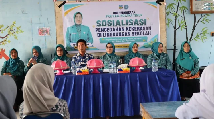 TP PKK Koltim Ajak Siswa Jadi Agen Pencegah Kekerasan Sekolah