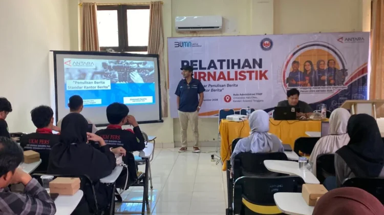 Persiapkan Regenerasi Jurnalis, LKBN ANTARA Sultra Bekali Mahasiswa UHO