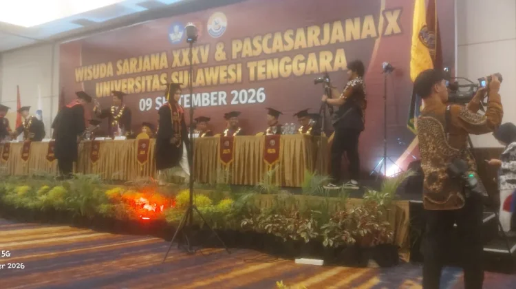 Kemenkum Sultra Hadiri Senat Terbuka Wisuda Sarjana dan Pascasarjana Unsultra