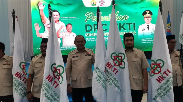 HKTI Baubau Dikukuhkan, Gubernur Sultra Dorong Petani Naik Kelas