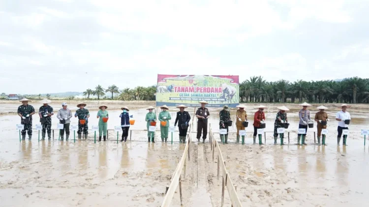 Pangdam XIV/Hasanuddin Tanam Perdana dan Resmikan Jembatan di Konawe