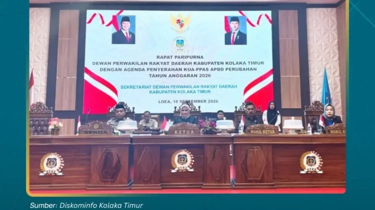 KUA-PPAS APBD Perubahan 2026 Diserahkan dalam Paripurna DPRD Koltim