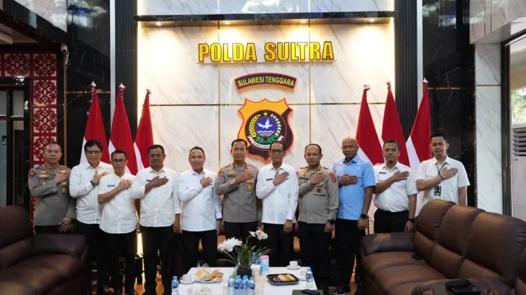 Polda Sultra dan ATR/BPN Perkuat Sinergi Tangani Persoalan Pertanahan