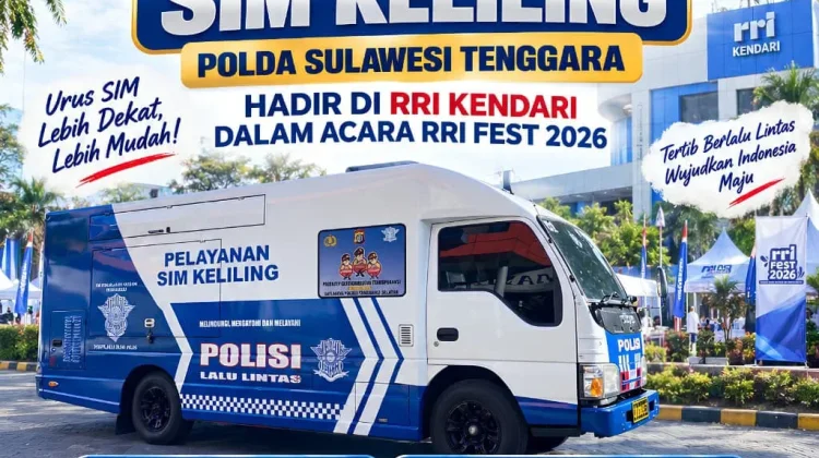 Ditlantas Polda Sultra Dekatkan Layanan SIM Melalui RRI Fest