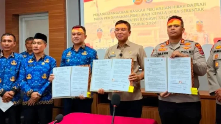 Sinergi Pemda Konsel dan Polres Konsel Tangani NPHD Dana Pengamanan Pilkades 2026
