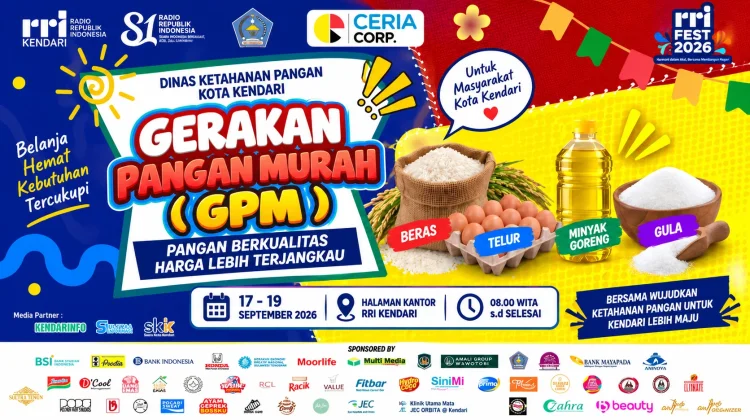 Gerakan Pangan Murah Hadir di RRI Fest 2026