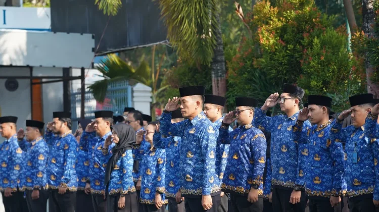 Kanwil Kemenkum dan Ditjen Imigrasi Sultra Upacara Kesakitan Pancasila bersama