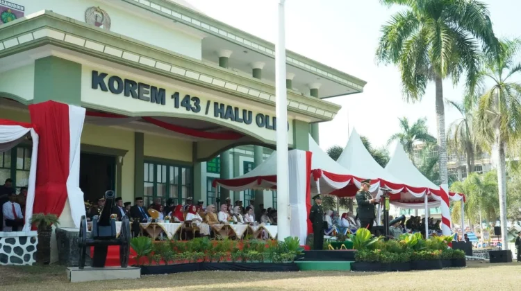HUT ke-81 TNI, Korem 143/HO Libatkan UMKM Gelar Makan Gratis