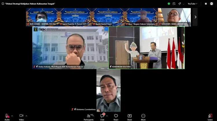 Kemenkum Sultra Hadiri Diskusi Kebijakan Perihal Evaluasi Layanan Bantuan Hukum