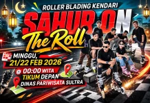 Komunitas Roller Blading Semarakkan Ramadan