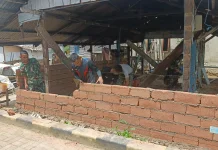 Progres Rehab Rumah Warga Petoaha Masuki Pasang Bata