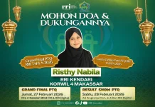 Grand Final PTQ RRI 2026, Risthy Nabila Siap Harumkan Nama Kendari.