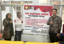 Kanwil Kemenkum Sultra Monitoring Posbankum di Kelurahan Sulaa