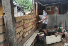 Pembangunan Rumah Layak Huni TMMD Masuki Tahap Plesteran