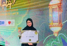 Risthy Nabila Terbaik 3 Tahfidz Putri PTQ RRI