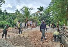 Pemerataan Jalan Jembatan TMMD Dukung Ekonomi Warga Sambuli