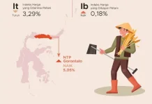 Februari 2026, NTP Sultra Turun 3,46 persen