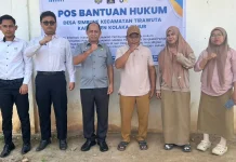 Kemenkum Sultra Monitoring Posbankum di Desa Simbune