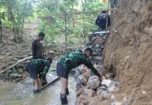 Satgas TMMD Kendari Pacu Pembangunan Talud di Anggoeya
